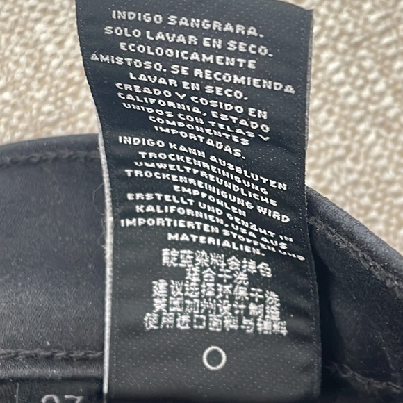 The 1 the only, Leather Lookalike black boot cut crop jeans - Picture 8 of 8